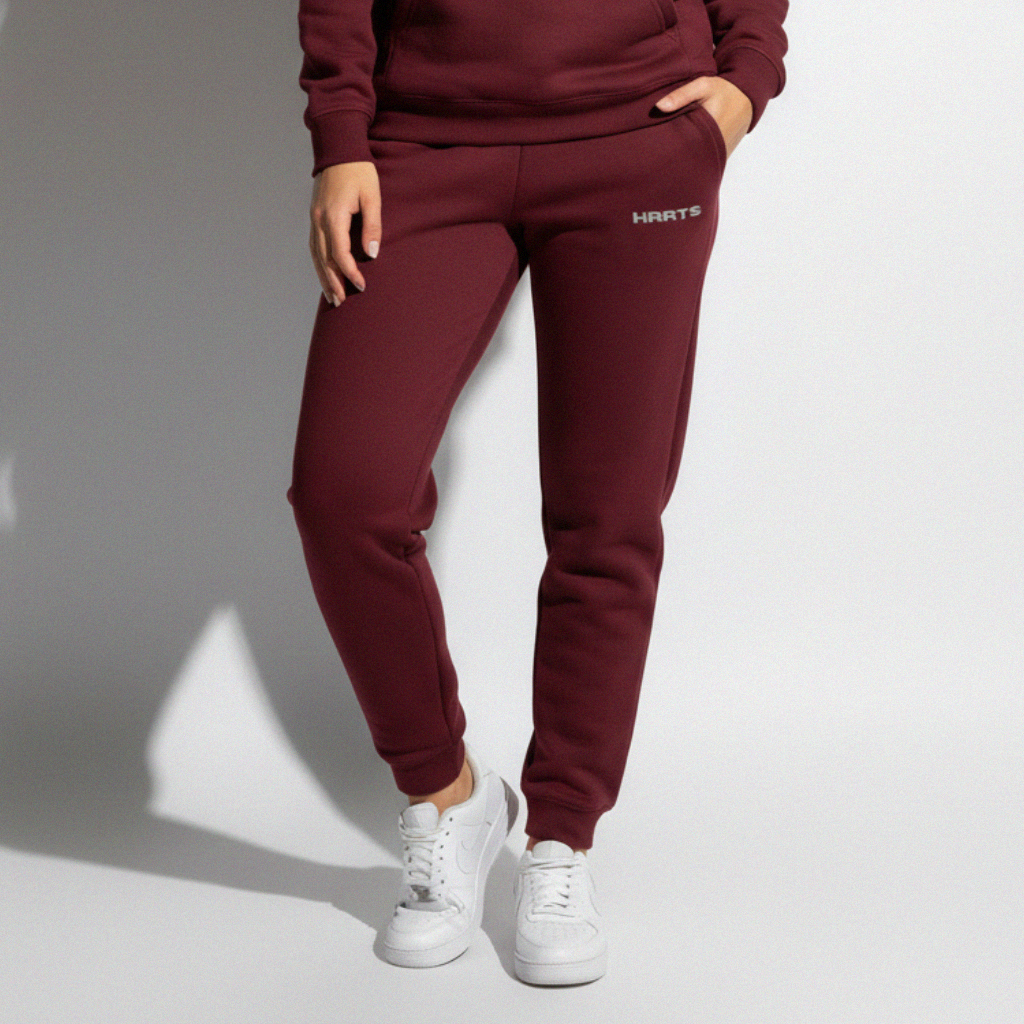HRRTS Essentials Maroon Fleece Sweatpants